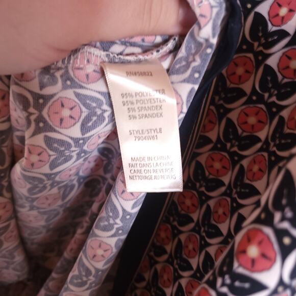 Max Studio Dress Size Xl Tank Top Liquid Knit Travel Short Mini Womens Floral - Picture 5 of 5